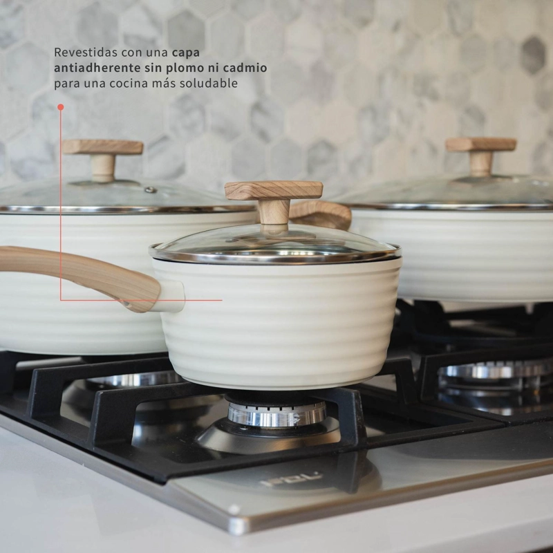 BATERIA DE COCINA ANTIADHERENTE SAVANNAH 9 PIEZAS - 7