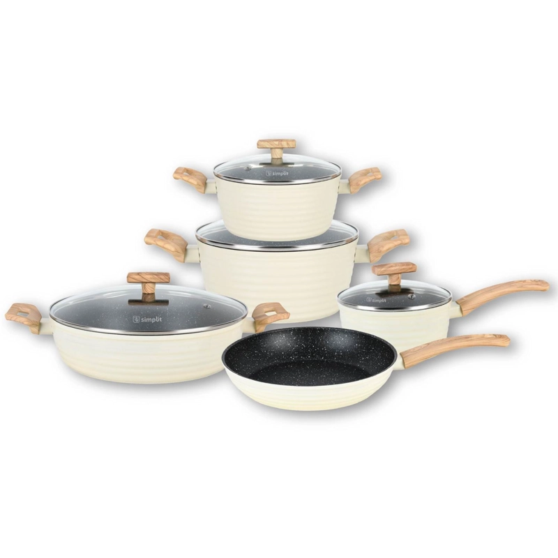 BATERIA DE COCINA ANTIADHERENTE SAVANNAH 9 PIEZAS - 9