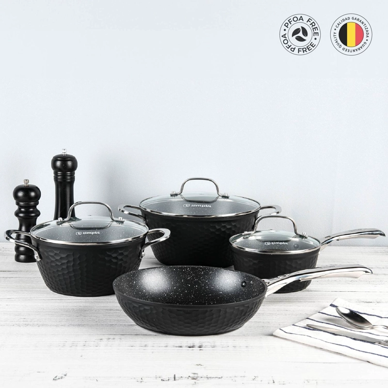 BATERIA DE COCINA ANTIADHERENTE BLACK COPPER 7 PZS SIMPLIT - 8