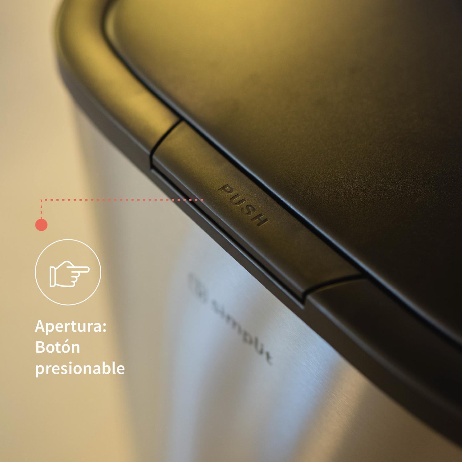 BASURERO COCINA HANDY 55LTS TACTIL ACERO INOX SIMPLIT - 6