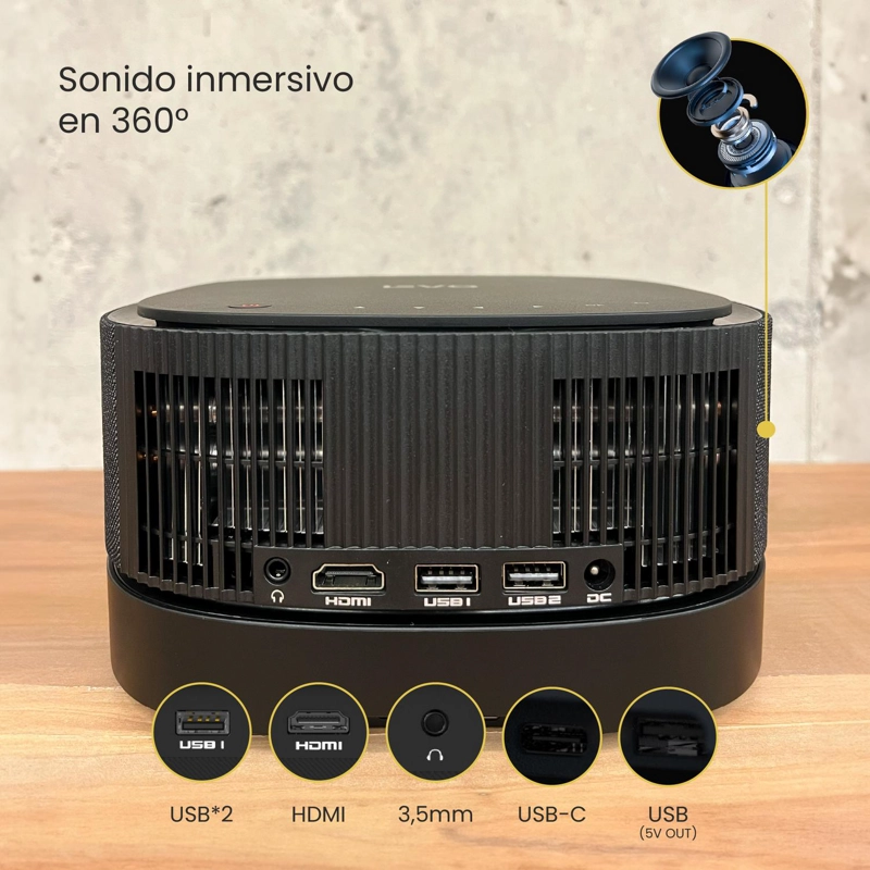 PACK LEVO PROYECTOR SMART LUMIX + TELÓN MURAL 80' - 4