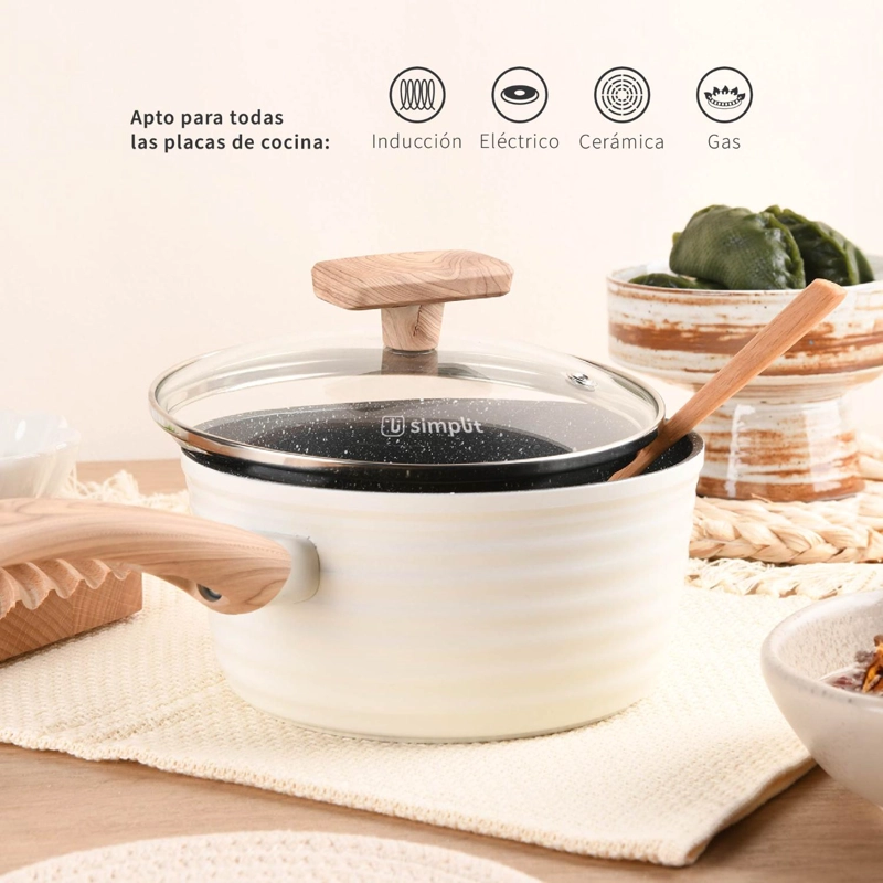 BATERIA COCINA SAVANNAH 9PZS + SET 12 UTENSILIOS NEGRO - 4