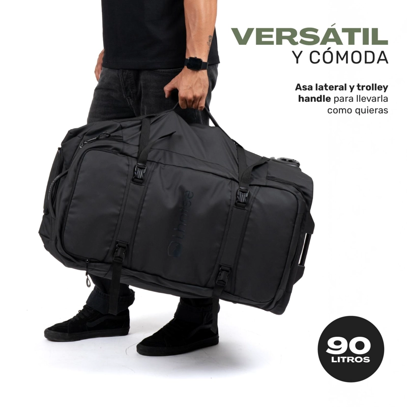 MALETA BOLSO TROLLY EXPEDITION DUFFEL 90LTS BLACK - 3