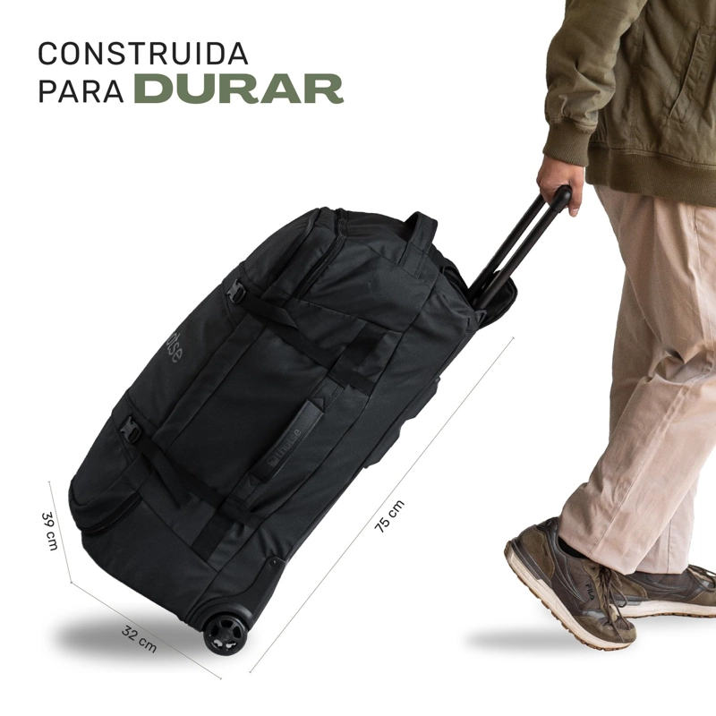 MALETA BOLSO TROLLY EXPEDITION DUFFEL 90LTS BLACK - 5