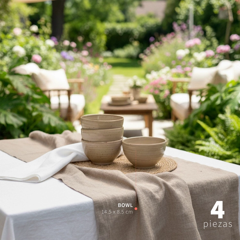 SET 4 BOWLS CERAMICA 8,5CM SIENA SIMPLIT - 3