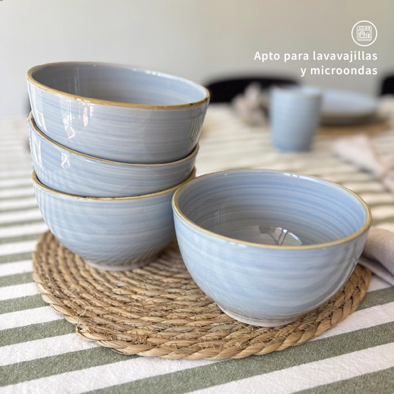 SET 4 BOWLS CERAMICA 8,5CM AMALFI SIMPLIT - 6