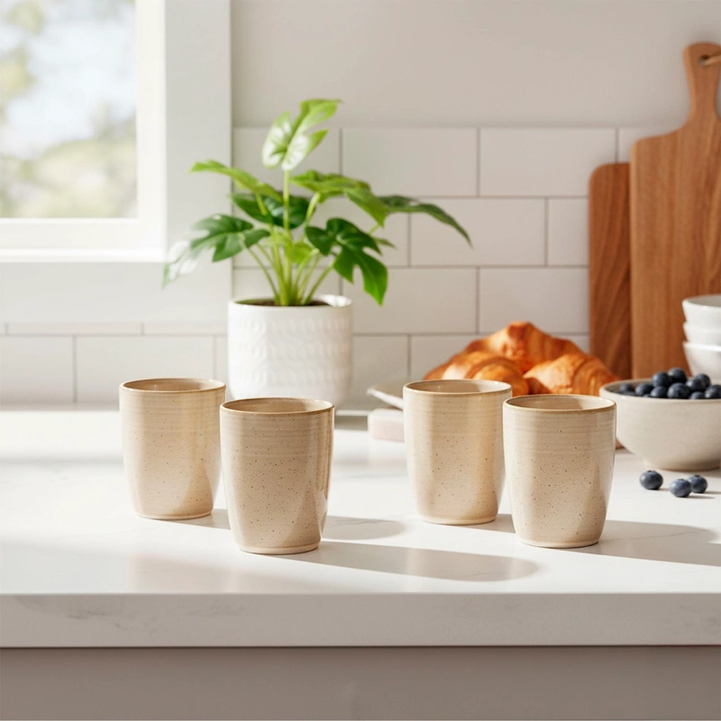 SET 4 TAZAS CERAMICA 330ML SIENA SIMPLIT - 2