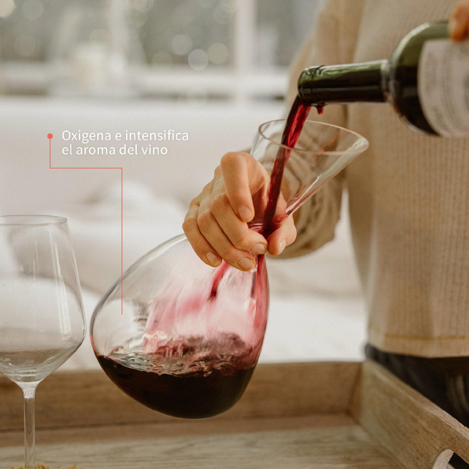 DECANTADOR AIREADOR VINO CHATEAU 1650ML - 4