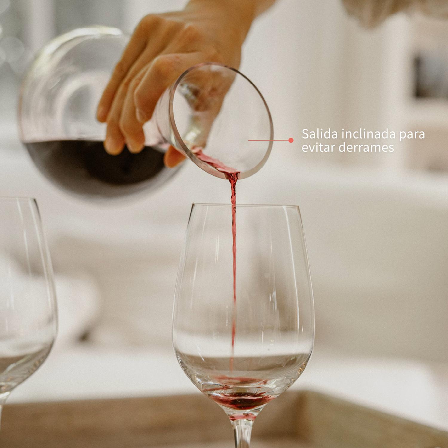 DECANTADOR AIREADOR VINO CHATEAU 1650ML - 7