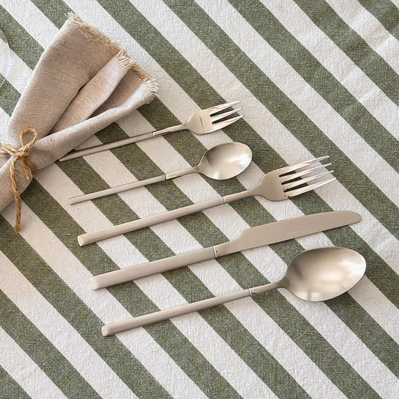 SET DE CUCHILLERIA 30 PCS CUBIERTOS ACERO INOXIDABLE PUGLIA - 2
