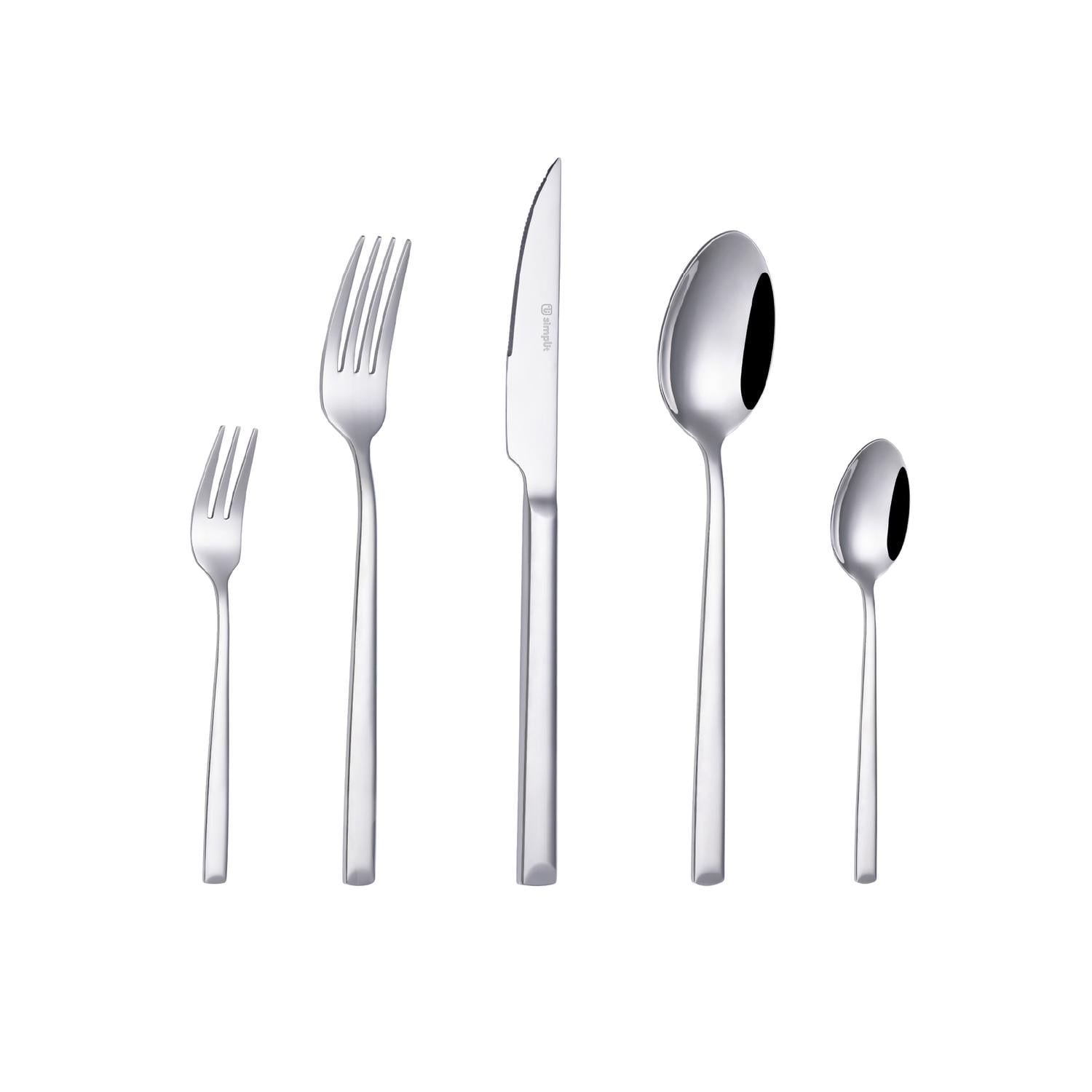 SET DE CUCHILLERIA 30 PCS CUBIERTOS ACERO INOXIDABLE SICILIA - 1