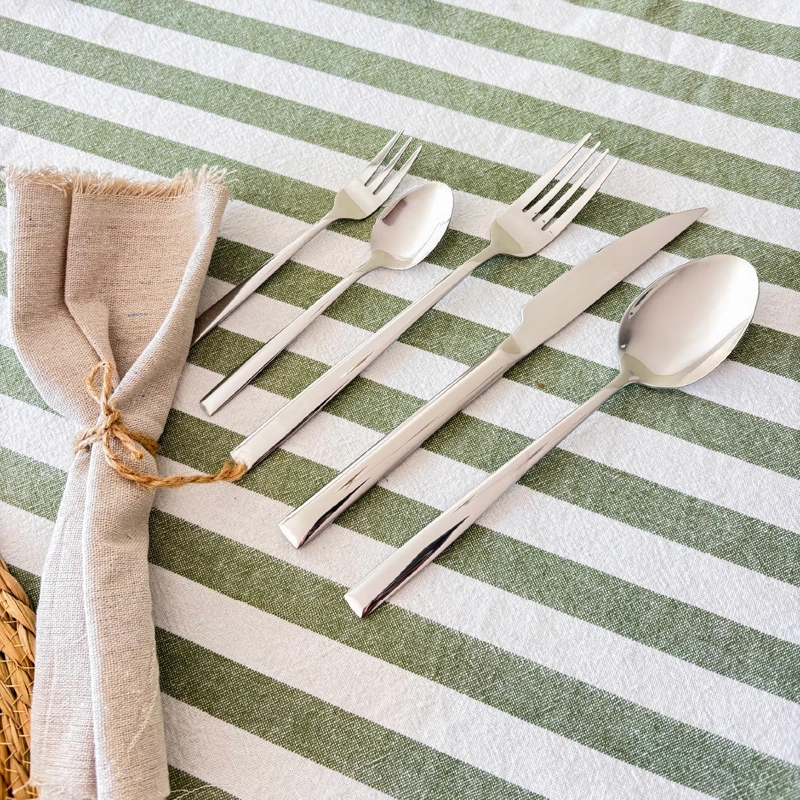 SET DE CUCHILLERIA 30 PCS CUBIERTOS ACERO INOXIDABLE SICILIA - 2
