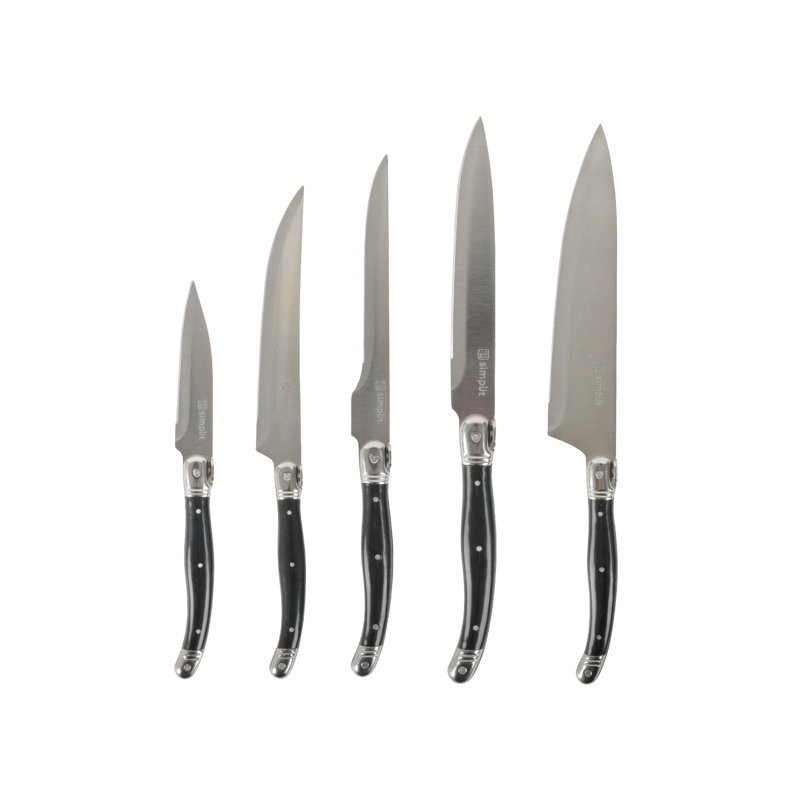 SET CUCHILLOS 5 PCS PARIS ACERO INOXIDABLE SIMPLIT