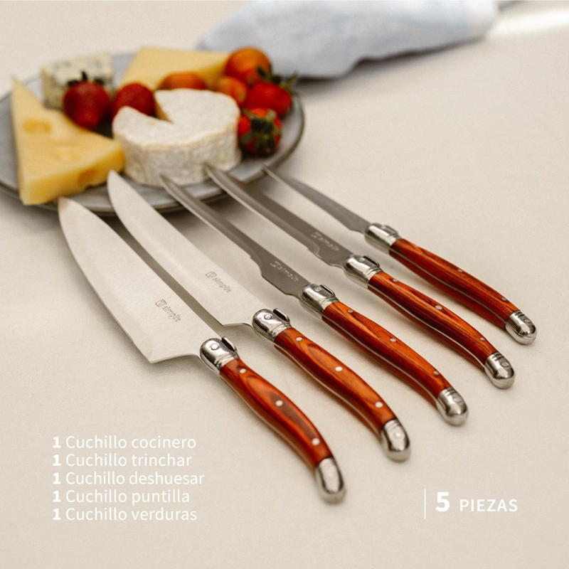 SET CUCHILLOS 5 PCS MARSELLA ACERO INOXIDABLE SIMPLIT - 4