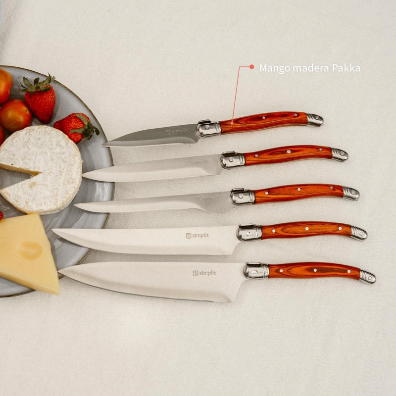 SET CUCHILLOS 5 PCS MARSELLA ACERO INOXIDABLE SIMPLIT - 5