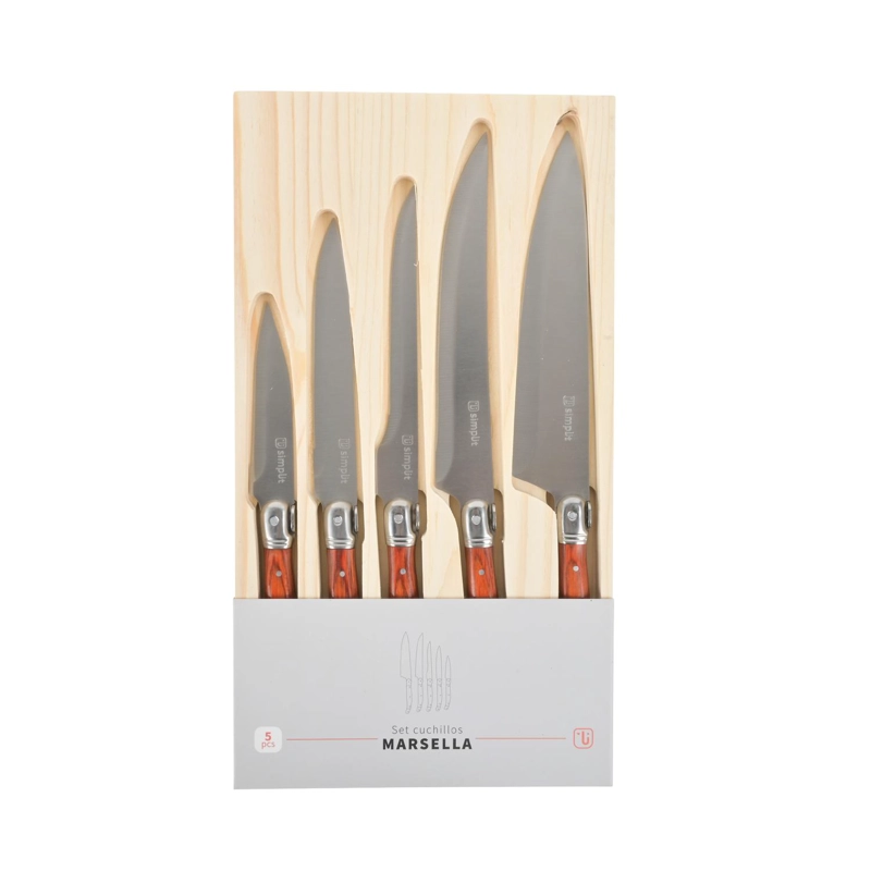 SET CUCHILLOS 5 PCS MARSELLA ACERO INOXIDABLE SIMPLIT - 7