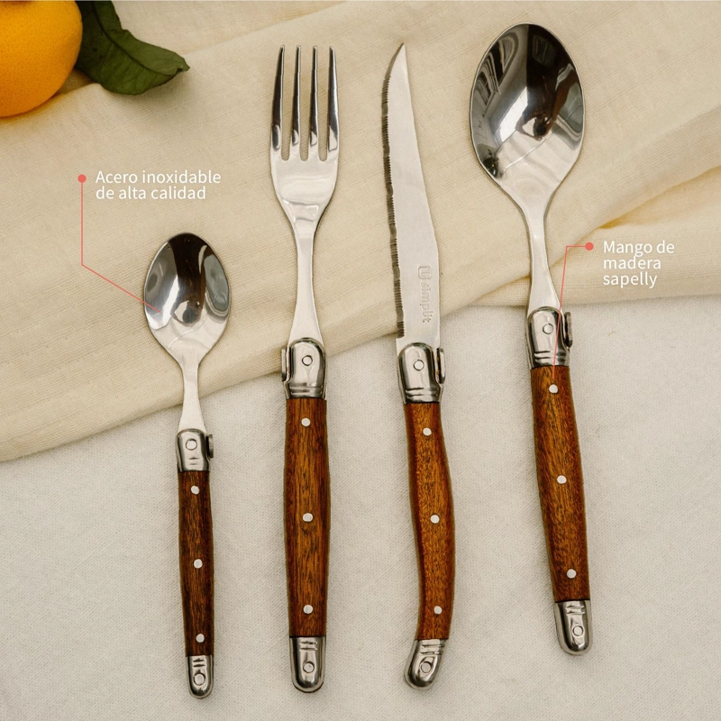 SET DE CUCHILLERIA 24 PCS CUBIERTOS LE MANS SIMPLIT - 5