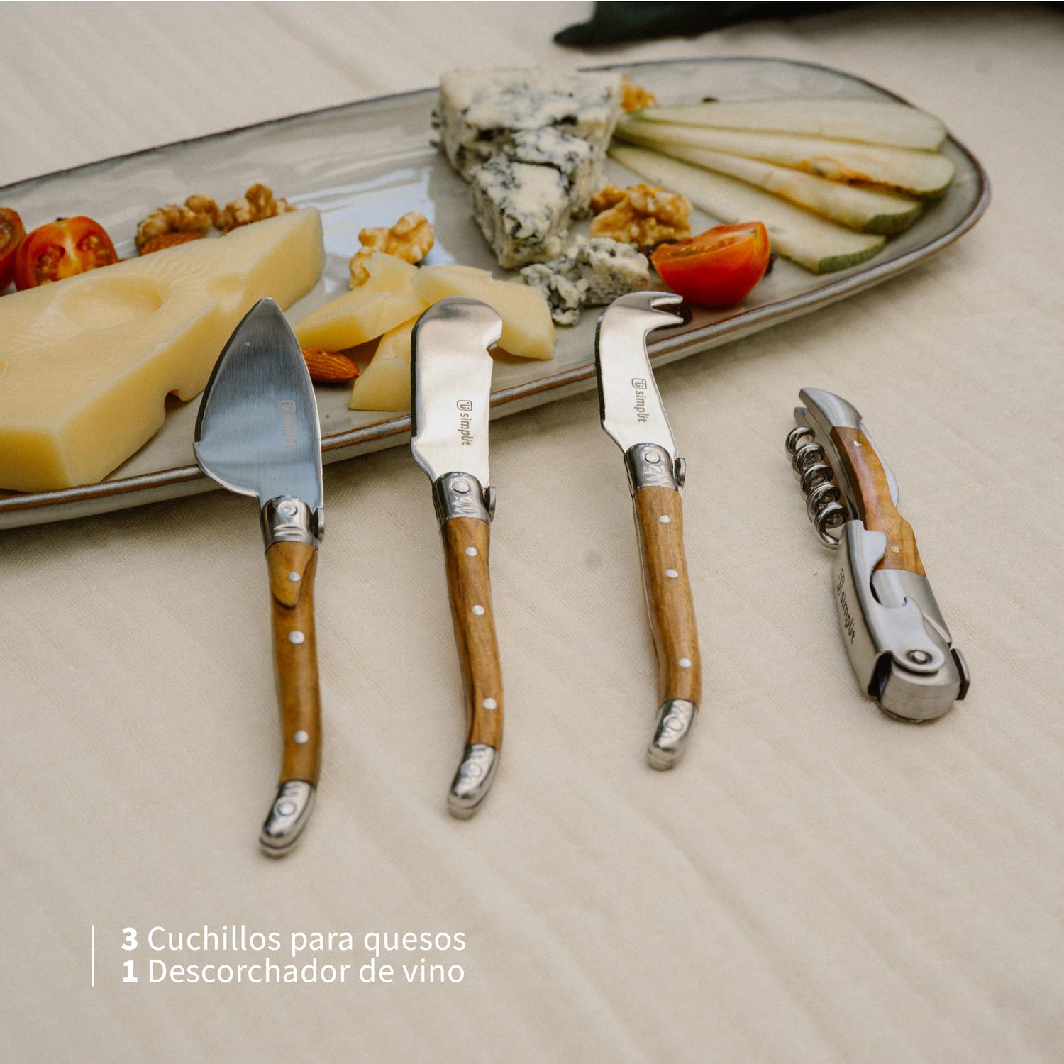 SET CUCHILLOS PARA QUESO 4 PCS PROVENZA SIMPLIT - 3
