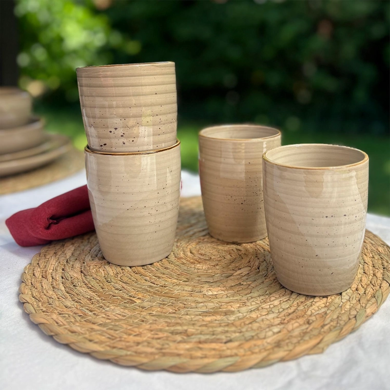 SET 8 VASOS CERAMICA 330 ML SIENA SIMPLIT - 4