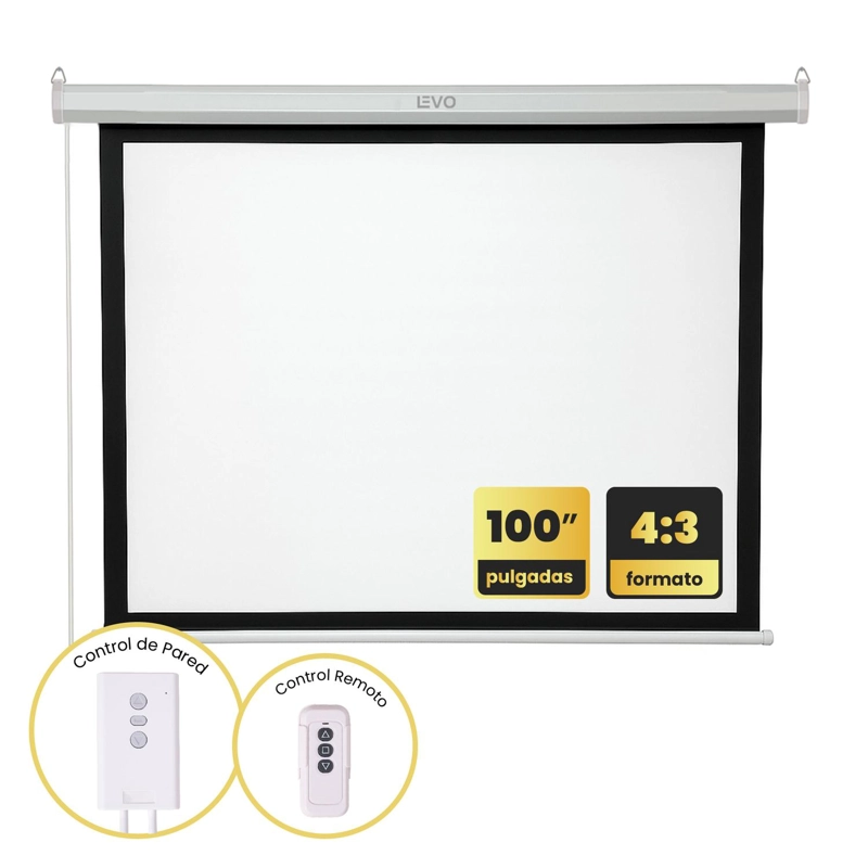 PROYECTOR LEVO PACK NOVA HD + TELÓN 100 ELÉCTRICO - 5