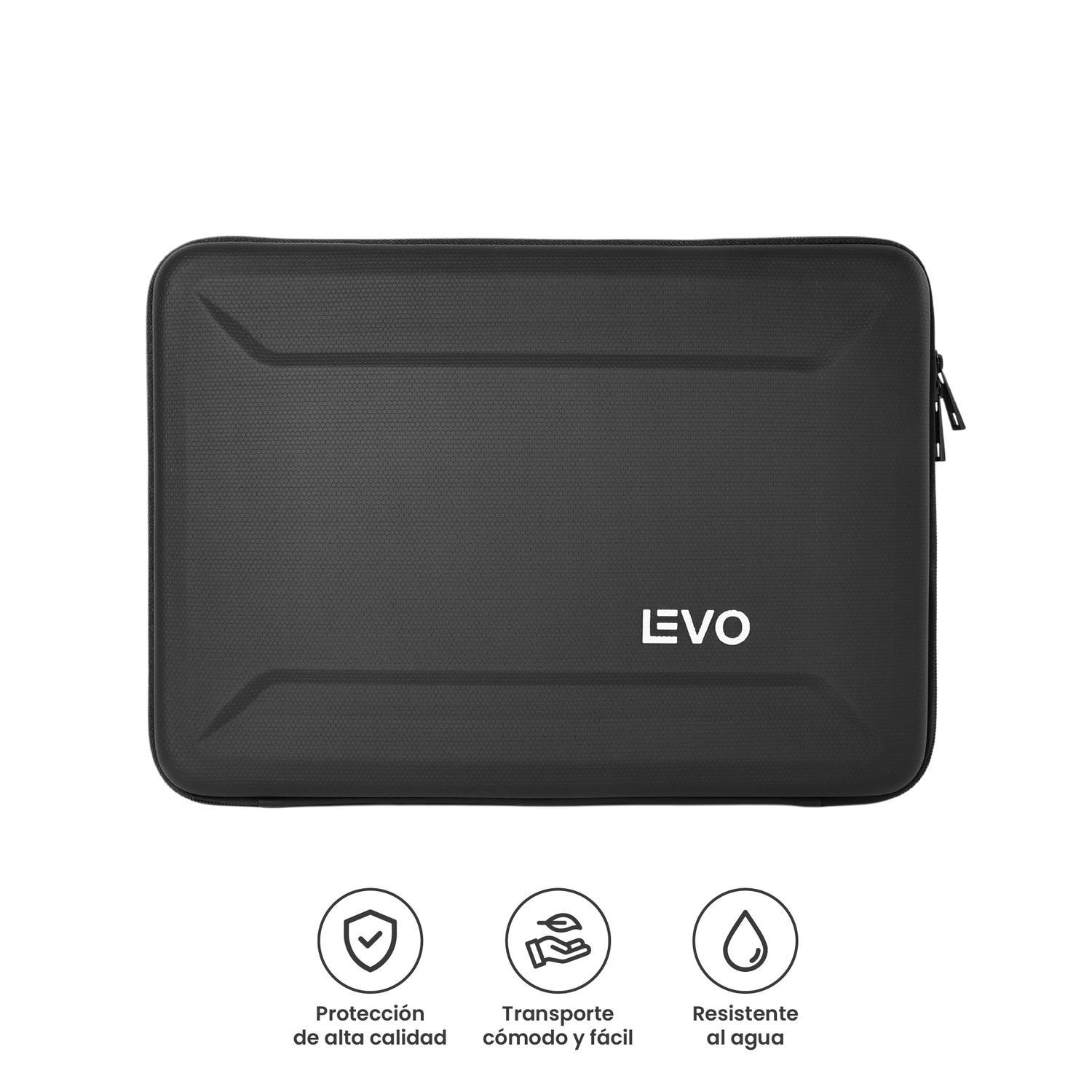 FUNDA HARDSHELL PARA NOTEBOOK 15-16' NEGRO LEVO - 4
