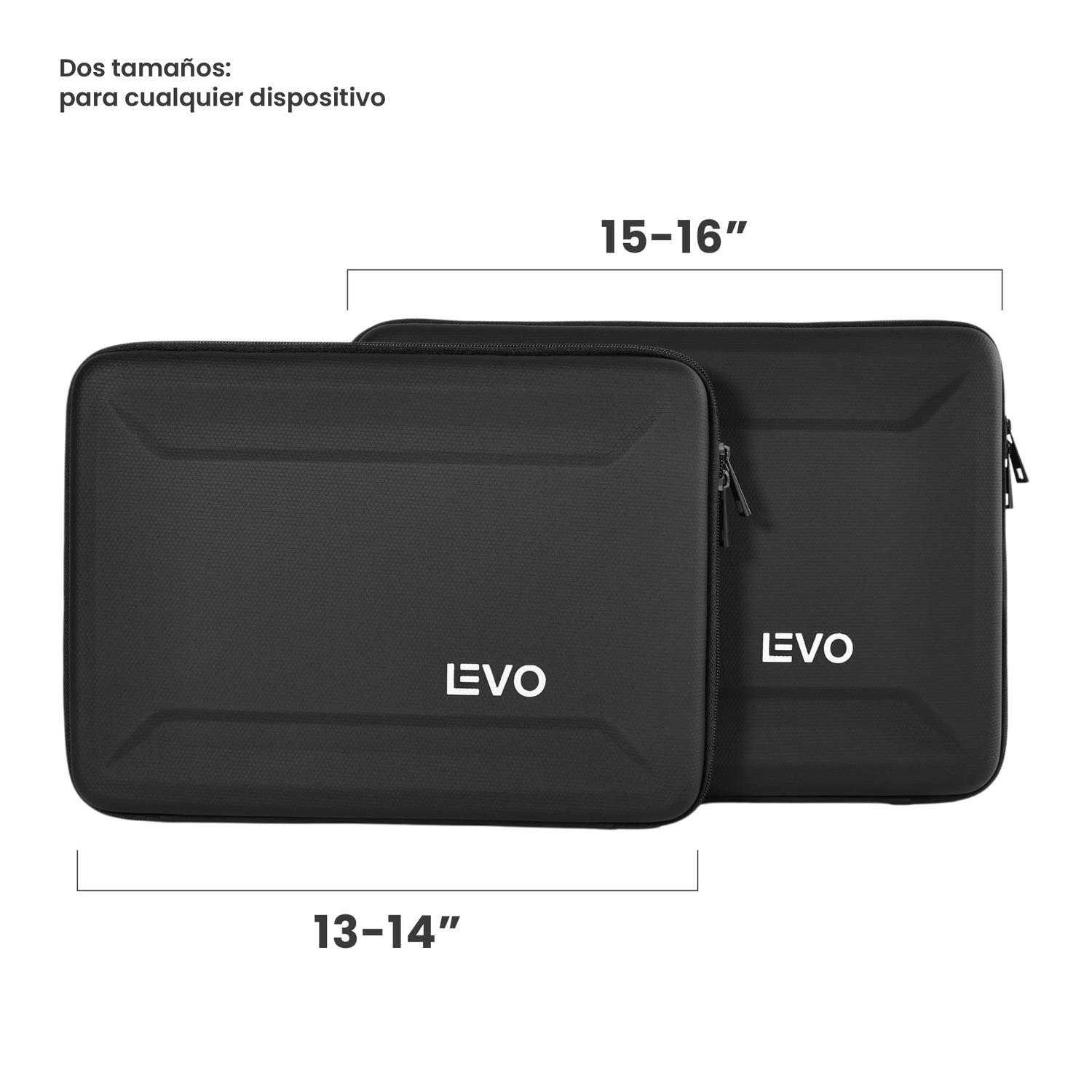 FUNDA HARDSHELL PARA NOTEBOOK 15-16' NEGRO LEVO - 8