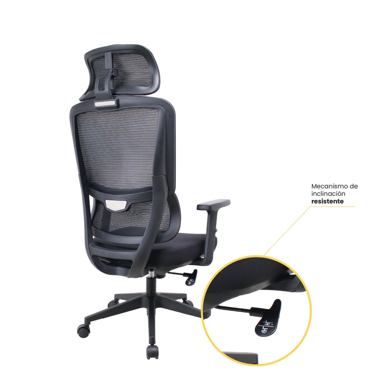 SILLA ESCRITORIO OFICINA ERGONOMICA RECLINABLE ERGOTECH LEVO - 6