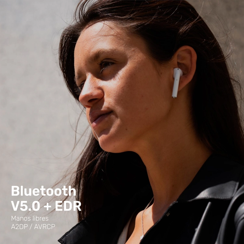 AUDÍFONOS LHOTSE BLUETOOTH INALÁMBRICO RM12 BLANCO - 4