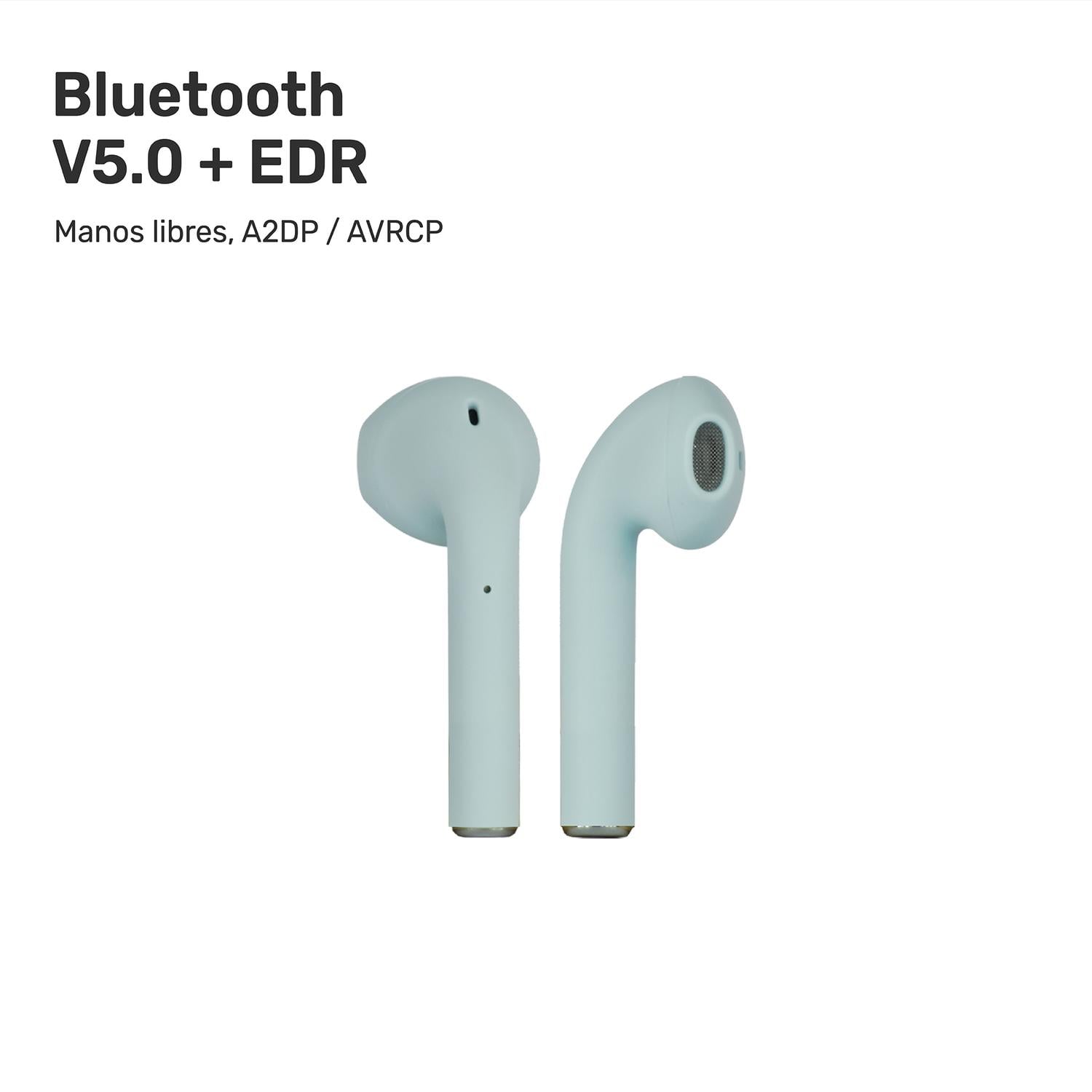 AUDIFONOS LHOTSE BLUETOOTH INALAMBRICO RM12 CELESTE - 4