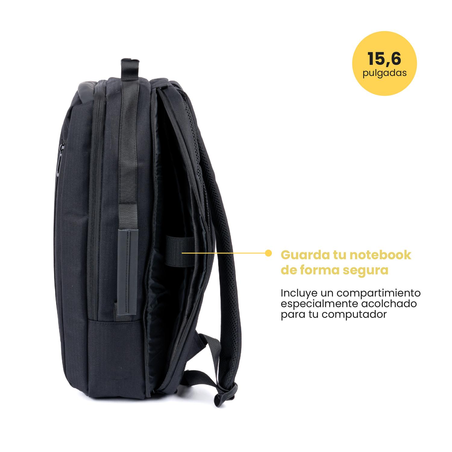 MOCHILA NOTEBOOK MANAGER 15,6' LEVO TAMAÑO TALLA UNICA - 4