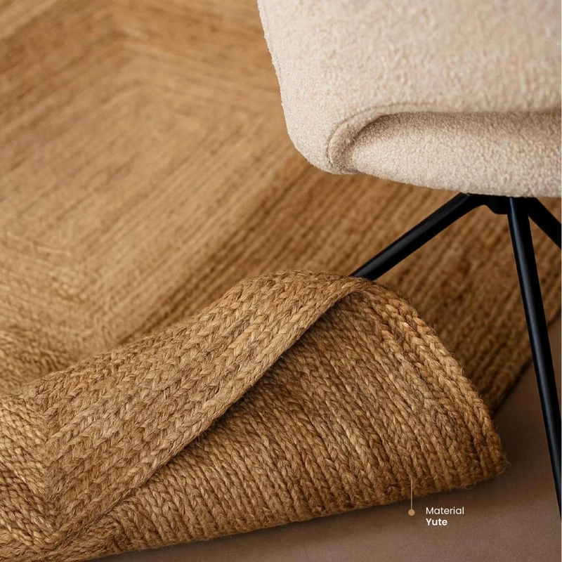 ALFOMBRA DECORATIVA DE YUTE NATURA 160X230 CM ATMOSPHERA - 3