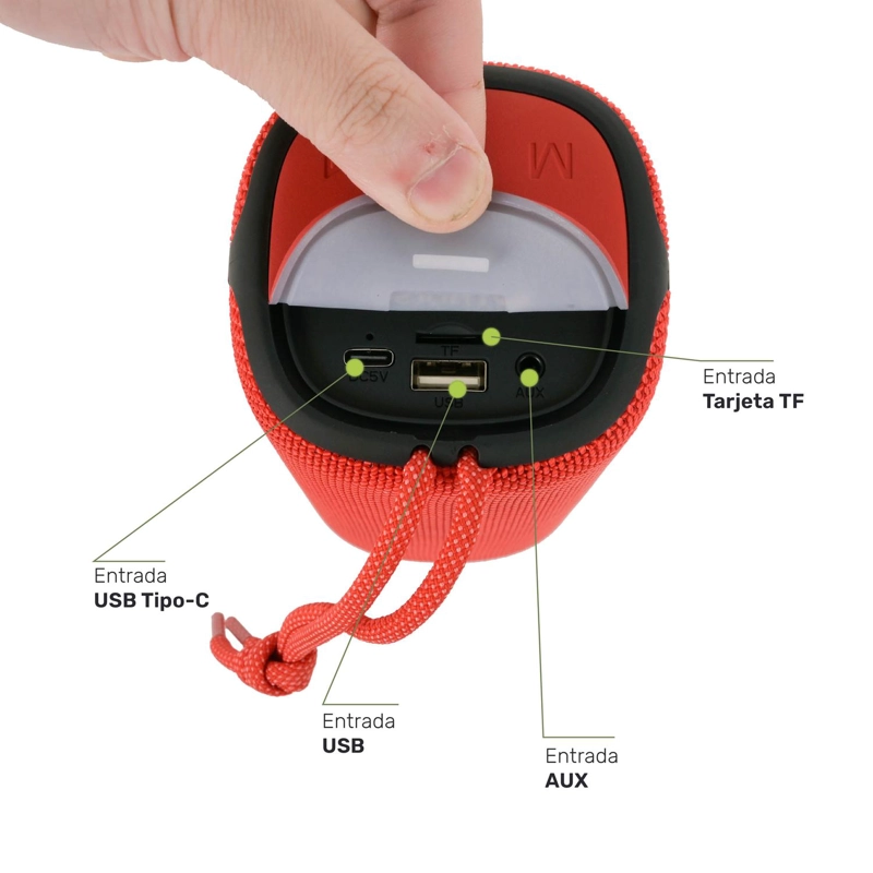 PARLANTE PORTATIL INALAMBRICO BLUETOOTH PULSE ON - 6