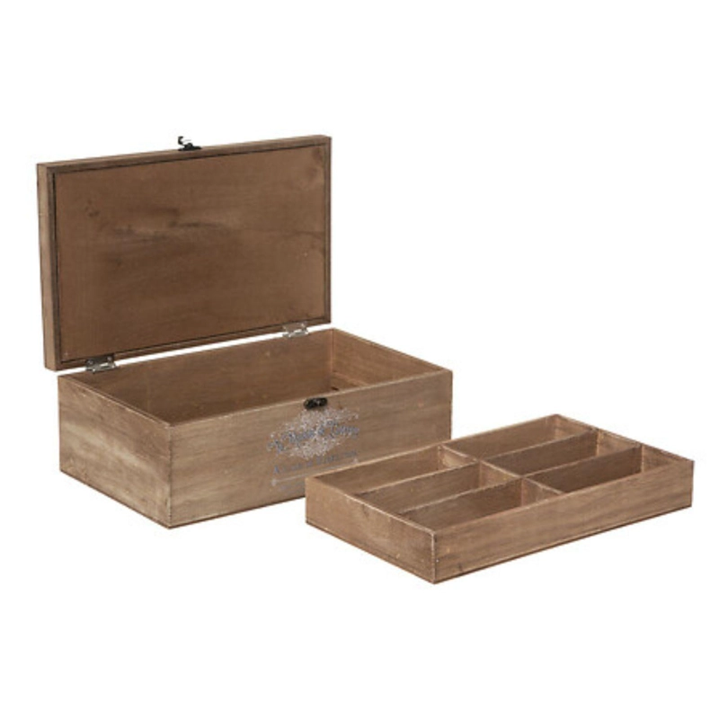 COSTURERO DE MADERA ORIA CON TAPA DE VIDRIO ATMOSPHERA - 7
