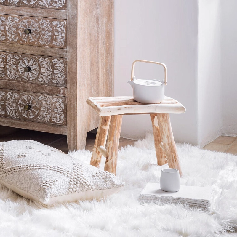 TABURETE DE MADERA WOODY NATURAL ATMOSPHERA - 6