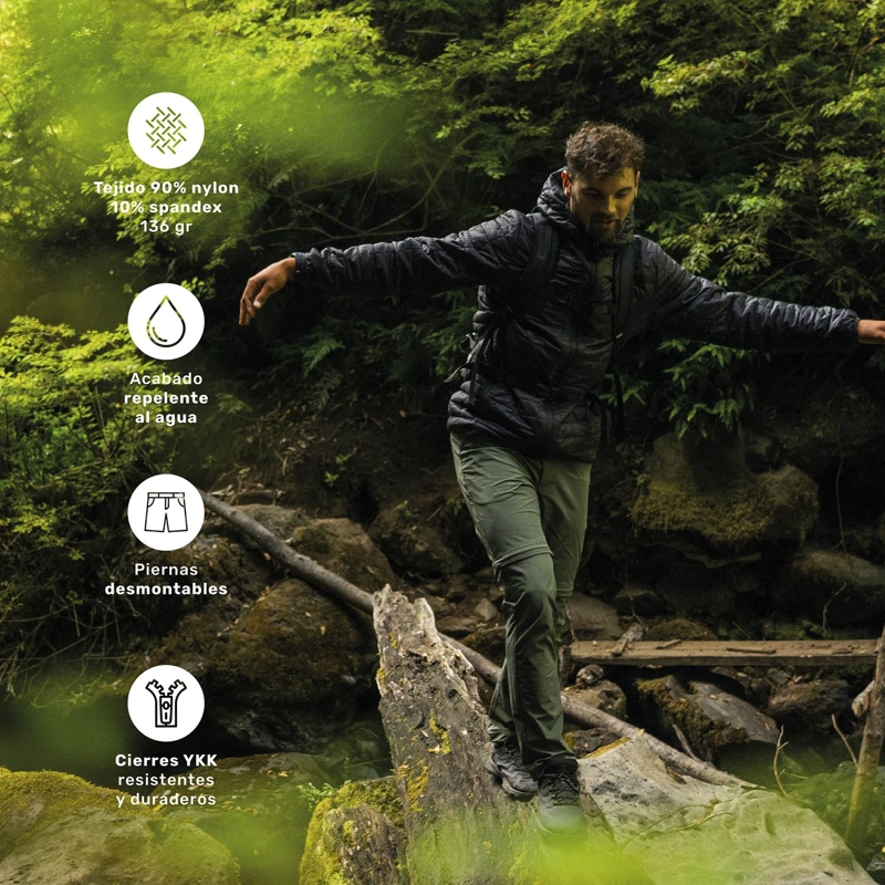PANTALON TREKKING HOMBRE DESMONTABLE LUKLA LHOTSE - 5