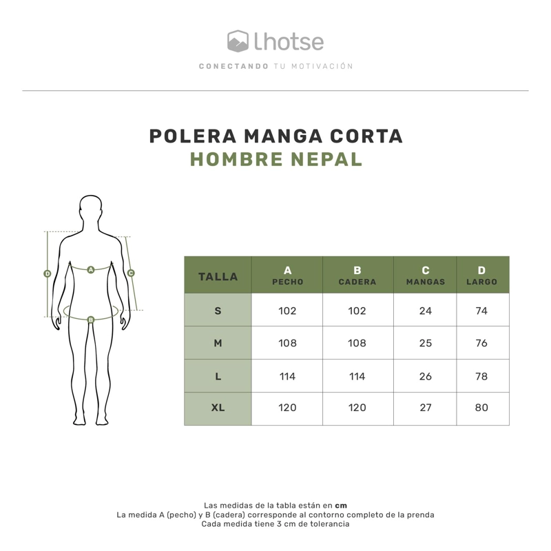 POLERA HOMBRE MANGA CORTA NEPAL LHOTSE - 8