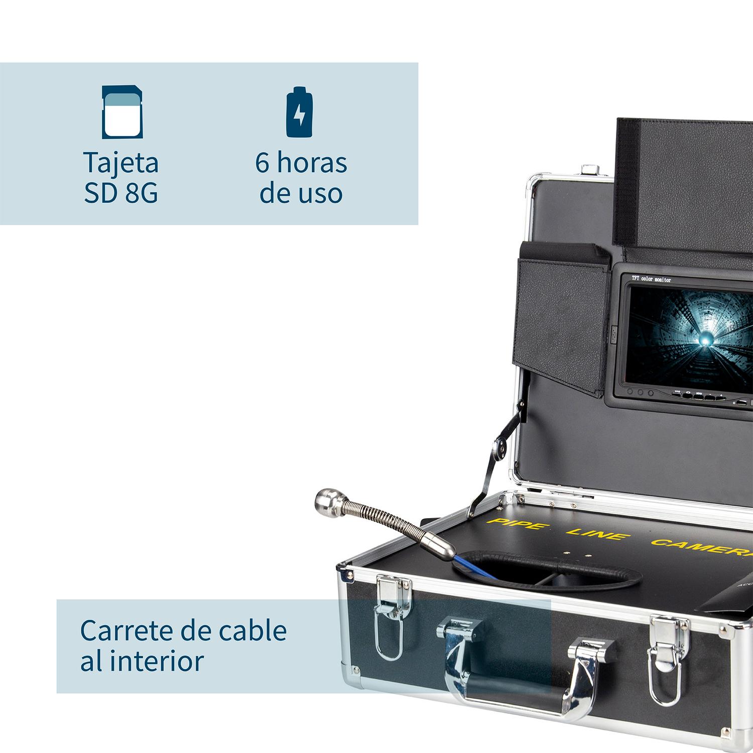 CAMARA DE INSPECCION BAROSCOPIO CON SONDA 40 MTS H6 - 3