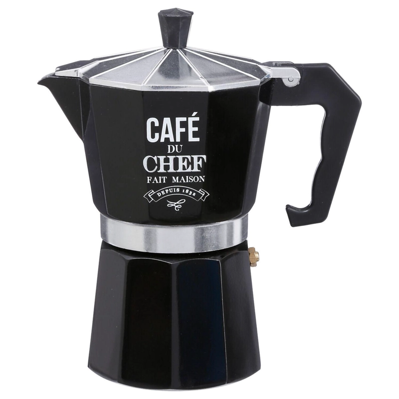 CAFETERA ITALIANA ACERO 6 TAZAS NEGRO 5FIVE - 1