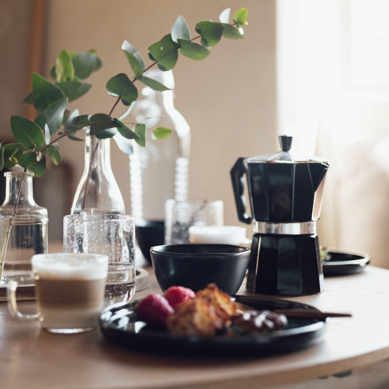 CAFETERA ITALIANA ACERO 6 TAZAS NEGRO 5FIVE - 7