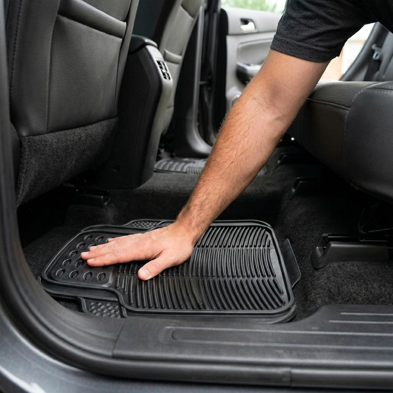 ALFOMBRA PISO DE GOMA PARA AUTO UNIVERSAL 4 PIEZAS XROAD - 2