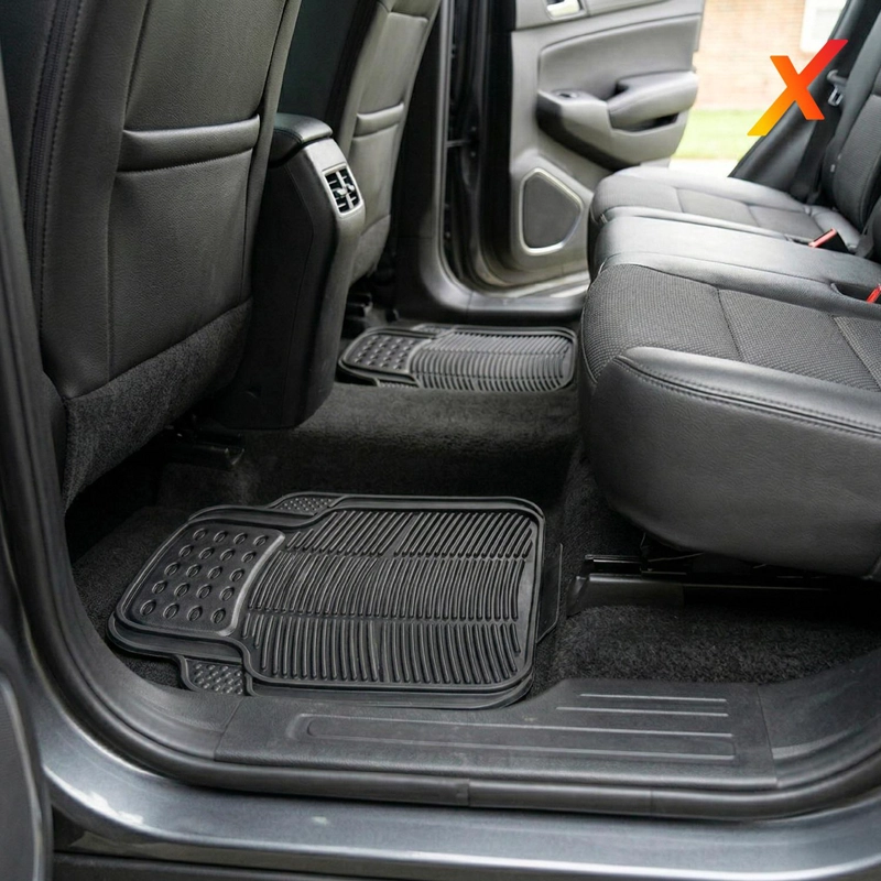ALFOMBRA PISO DE GOMA PARA AUTO UNIVERSAL 4 PIEZAS XROAD - 7
