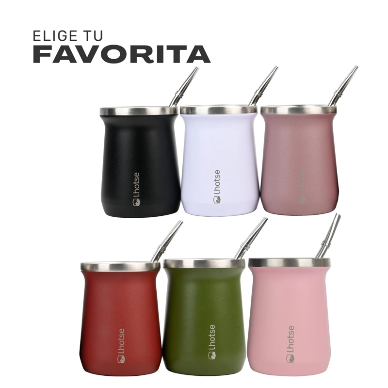MATERA MATE MUG TE RMICO ACERO INOXIDABLE CON BOMBILLA LHOTSE - 7