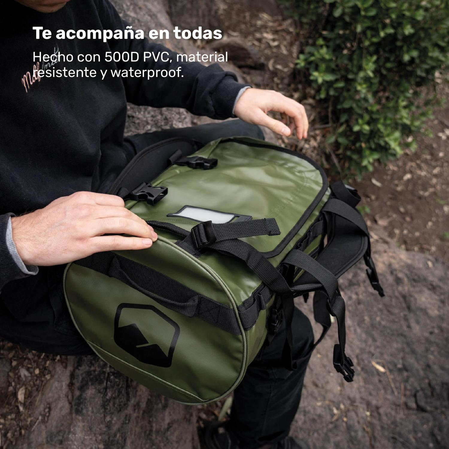 BOLSO DEPORTIVO IMPERMEABLE DUFFEL 30 LTS LHOTSE TAMAÑO TALLA UNICA - 5