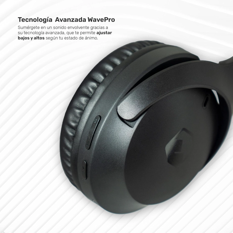 AUDIFONOS BLUETOOTH INALAMBRICOS OVER EAR WAVEPRO - 2