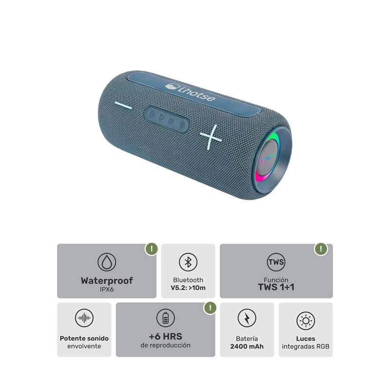 PARLANTE PORTATIL INALAMBRICO BLUETOOTH JOURNEY - 3