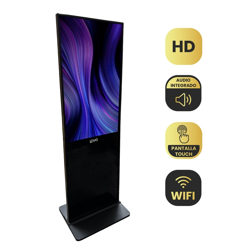 PANTALLA TOTEM PUBLICITARIO 50' TOUCH ANDROID WIFI USB LEVO - 2