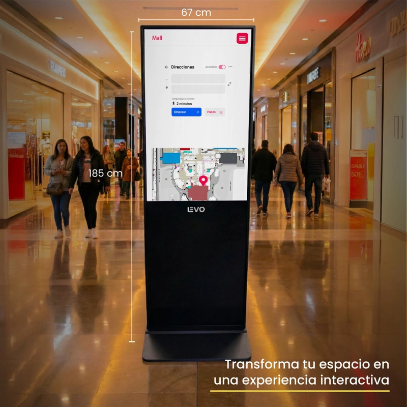 PANTALLA TOTEM PUBLICITARIO 50' TOUCH ANDROID WIFI USB LEVO - 7