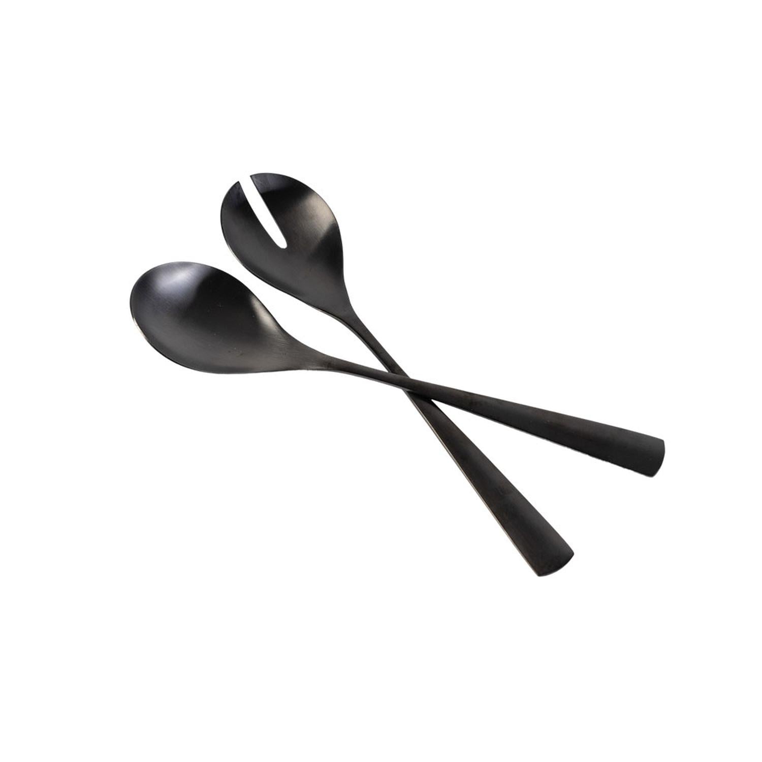 SET ENSALADA ACERO INOXIDABLE NEGRO DAY - 1