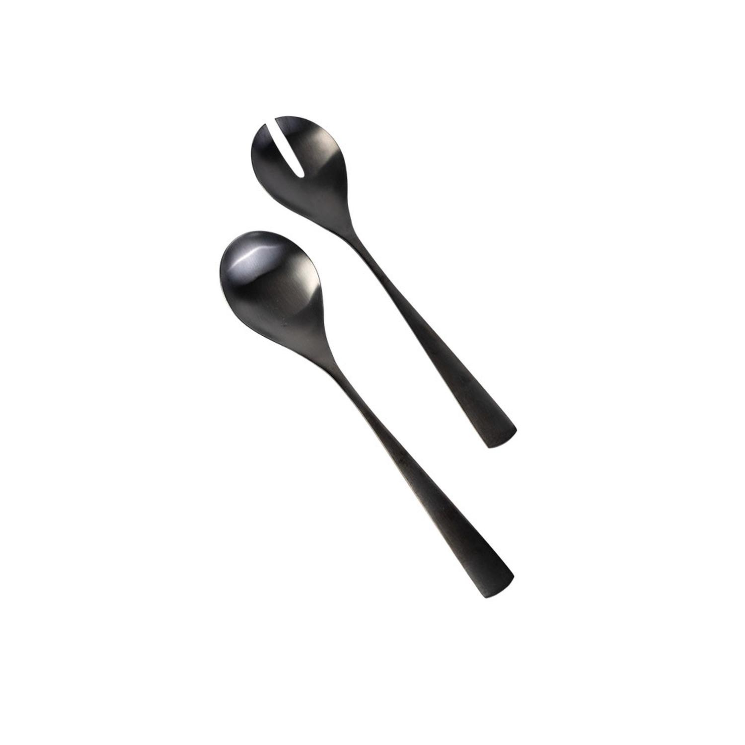SET ENSALADA ACERO INOXIDABLE NEGRO DAY - 2