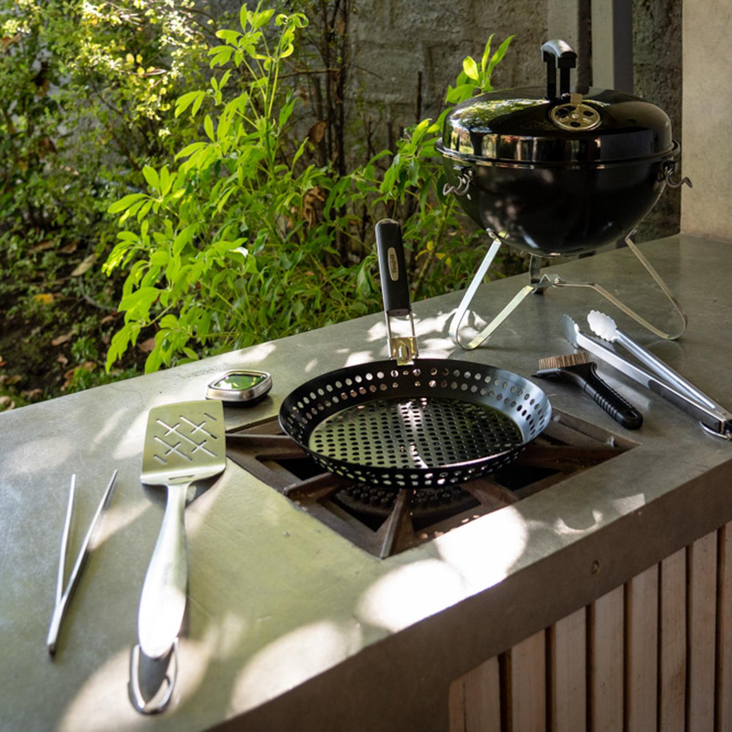 BANDEJA PARA PARRILLA 30 CM MANGO DESMONTABLE DANGRILL - 7
